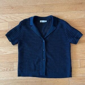 Everlane | Women’s Small | Black crochet top